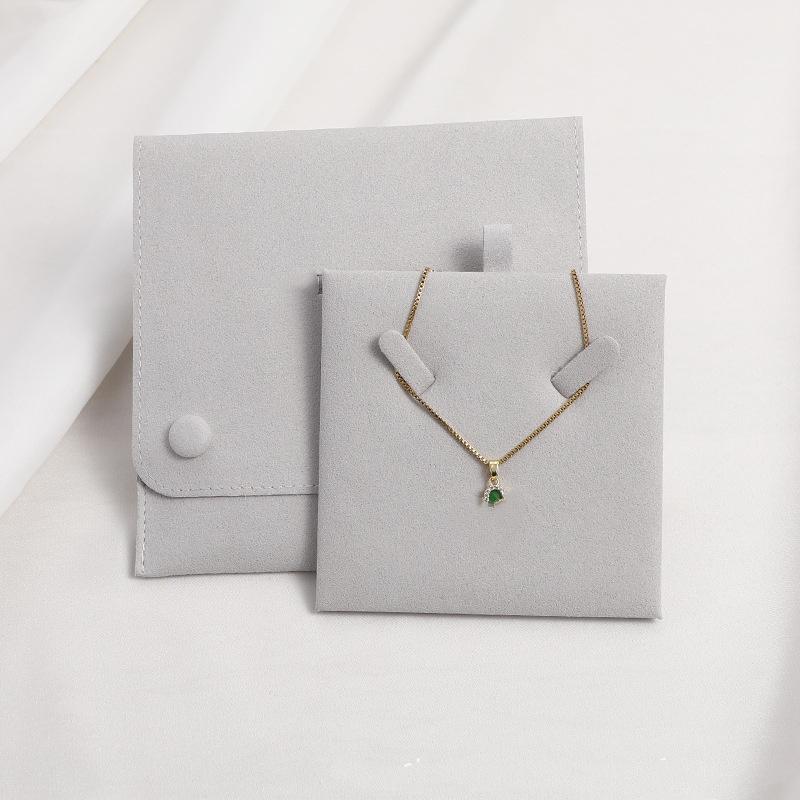 

New Velvet Jewelry Bag Foldable Snap Earring Ring Necklace Storage Bags Travel Portable Pouch Wedding Gifts Packaging Bags