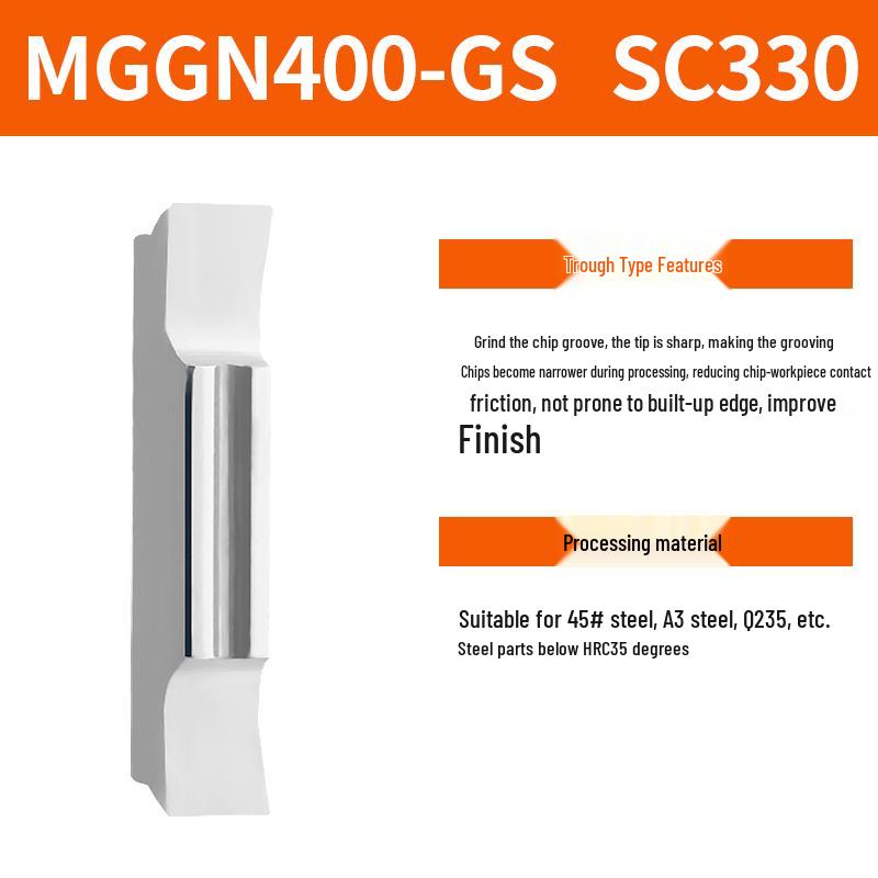 CNC Grooving Blade MGMN300/400-M for Stainless Steel, Ceramic, Aluminum Lathe Parting Tool Inserts