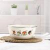 Large Old-Fashioned Enamel Basin with Lid for Washing, Mixing, and Cooking - Classic Nostalgic Design