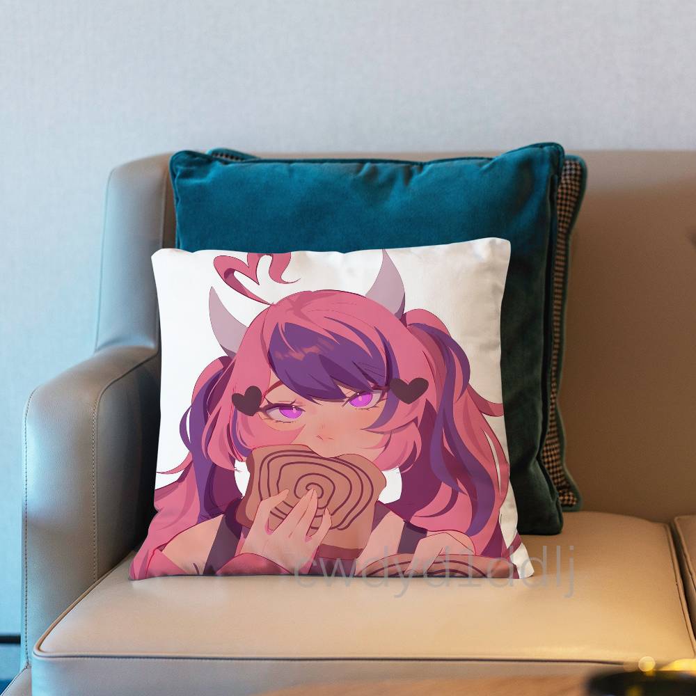 IIronmouse Vtuber Cushion Cover Pillow Cover Decor Pillowcase Printed Cushion Case For Couch