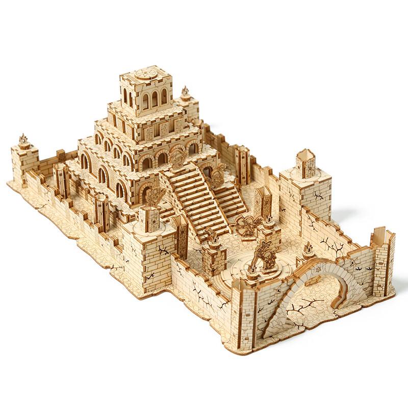 Wooden Ruins 3D Puzzle Model Kit