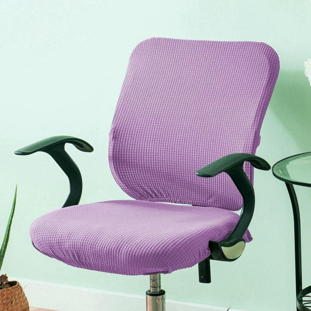 Stretch Computer Chair Cover Slipcover Rotate Chair Seat Cover for Rotating Chair
