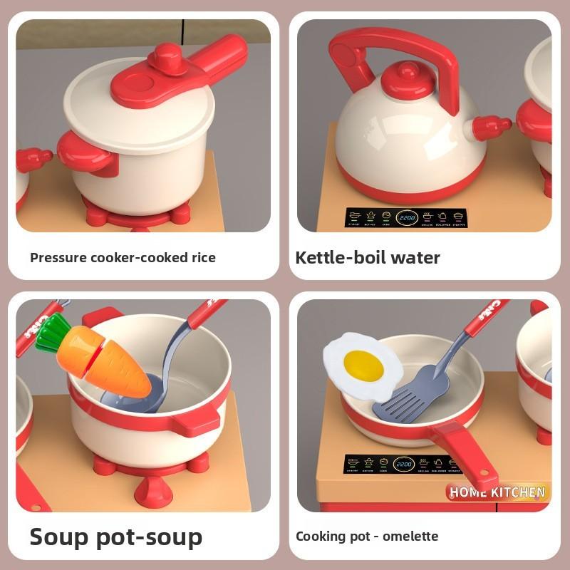 Toy Kitchen Pretend  Children Fruit Cutting Simulation Emotional Development