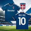 Camisa de Futebol Como Temporada 26-27, Camiseta de Jogo Nico Paz #10, Moletom Respirável de Secagem Rápida de Verão para Homem