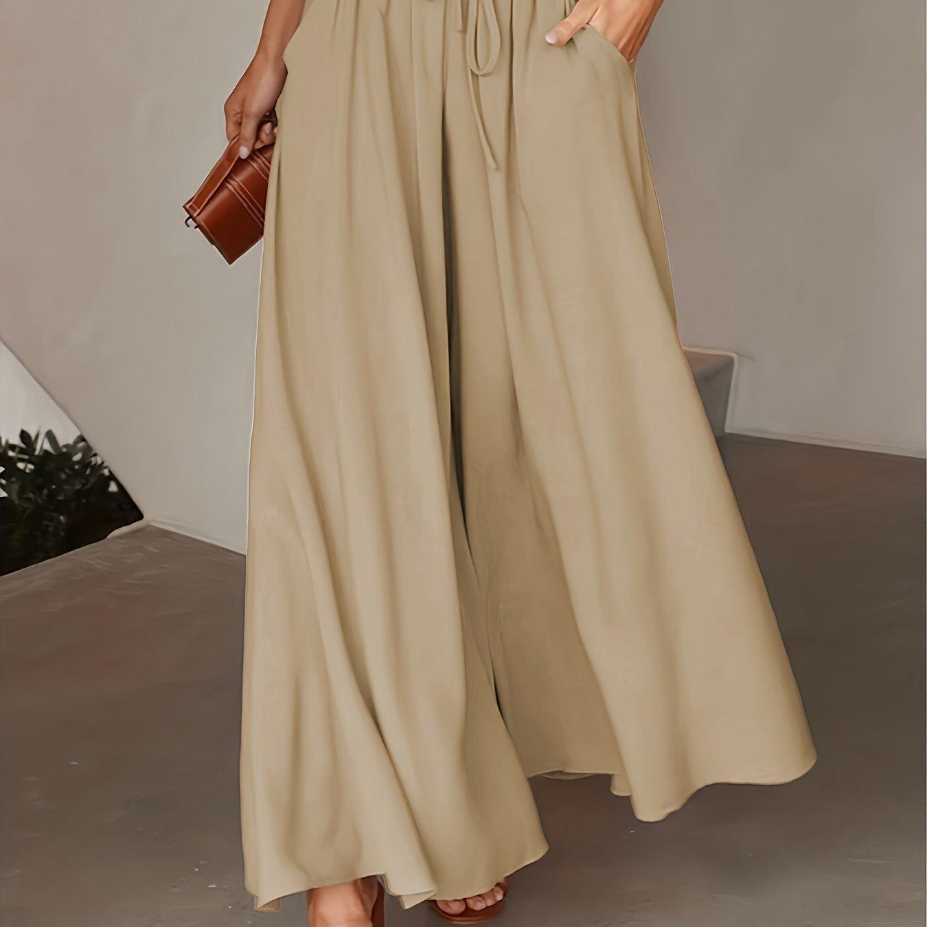 High-Waisted Wide-Leg Office Pants Z67347 L