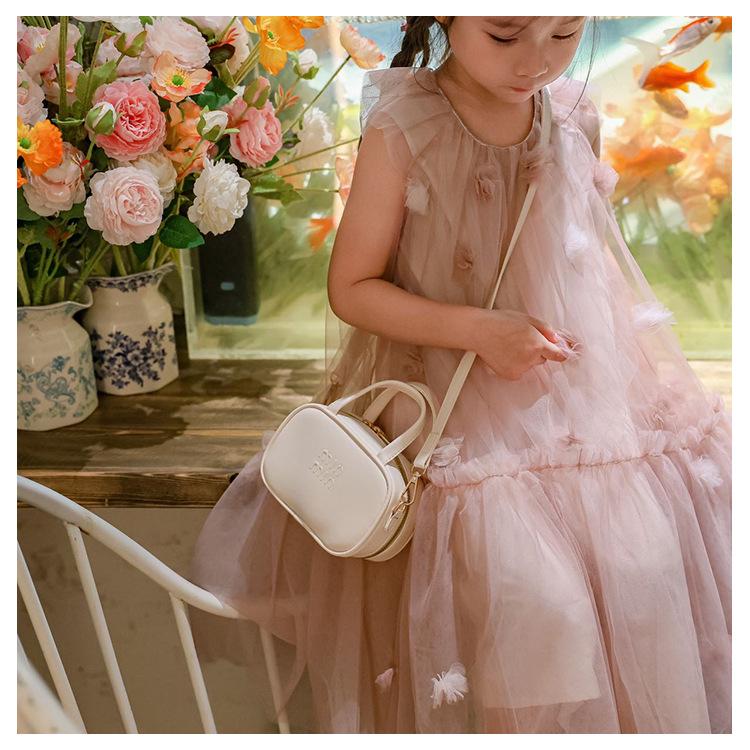 Retro Einfarbige Buchstaben Handtasche & Umhängetasche für Kinder - Vielseitiges Eltern-Kind-Münzfach