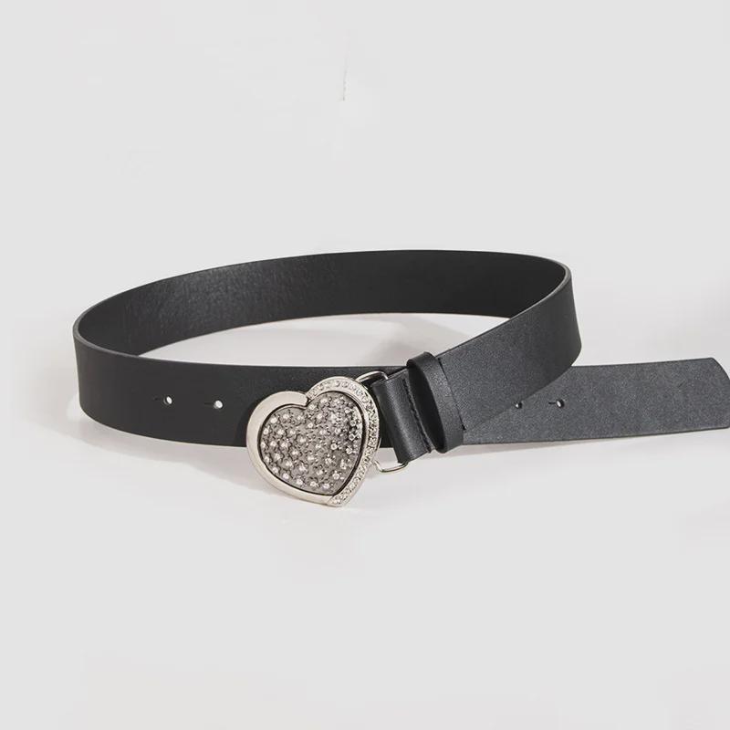 Retro Love Y2K Women's Carved Belt for Jeans and Workwear