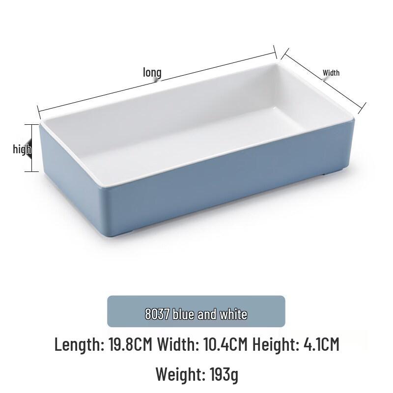 Melamine Rectangular Serving Plates (10-Pack)