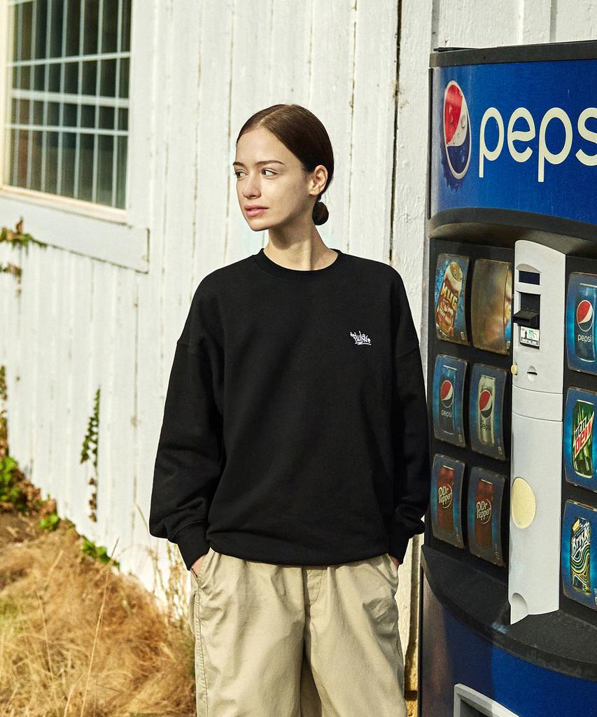 Peullukeu Slam Logo Authentic Sweatshirt Black Fmt602-Z