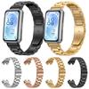 Three‑Beads Stainless‑Steel Metal Replacement Watch Band Strap For Huawei Band 11 / Band 11 Pro