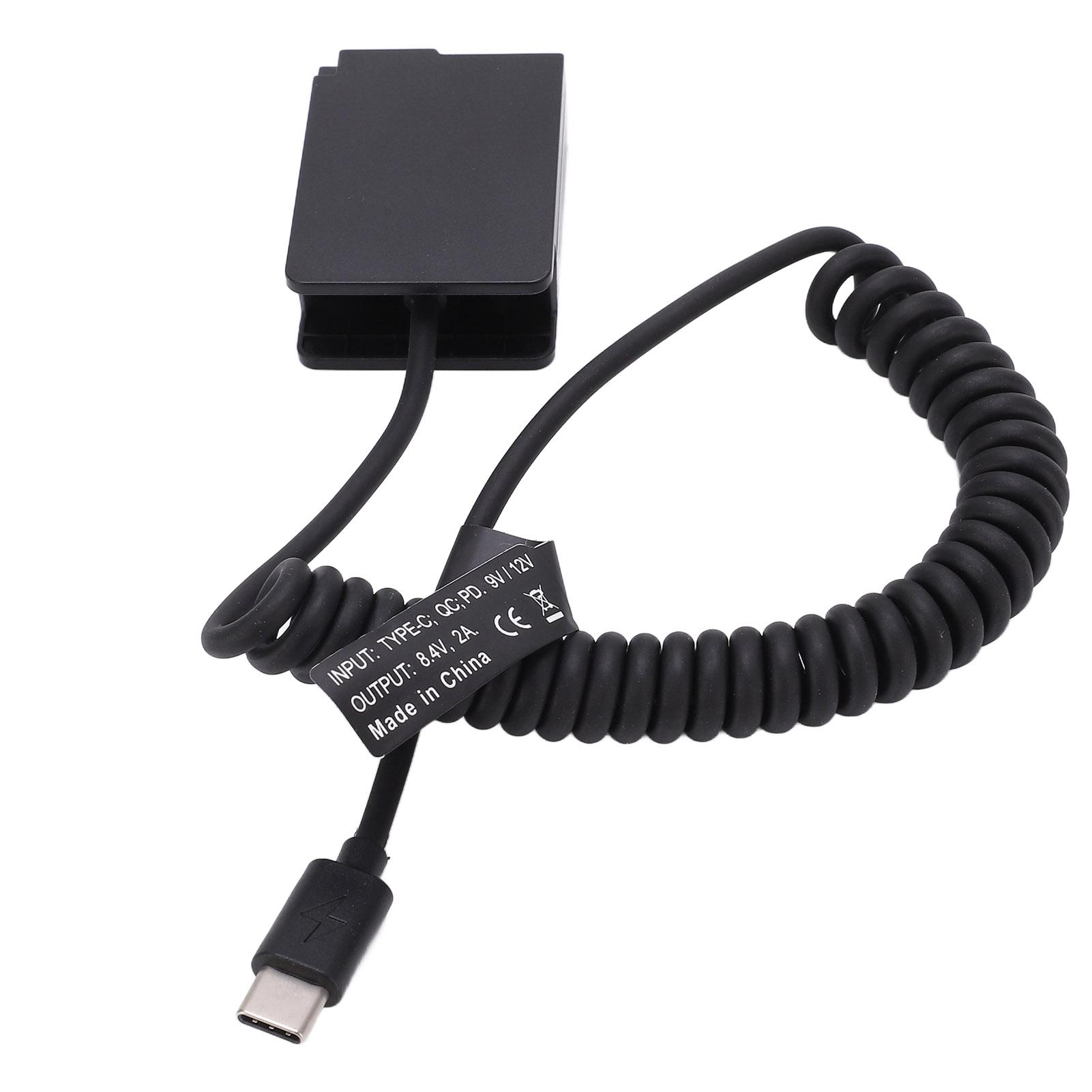 

Type C DMWDCC8 Full Decoded Dummy Battery Pack Coupler Adapter with Flexible Spring Cable for G5 Camera