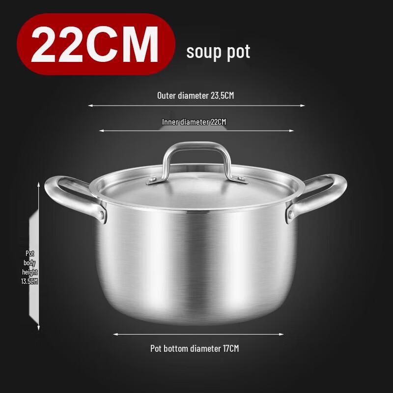 Yinbai 316 Stainless Steel Deep Soup Pot