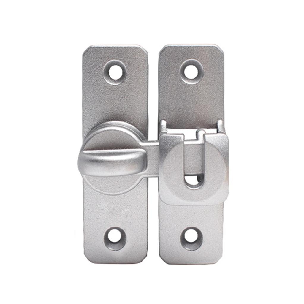 Door Latch Home Security Latch Bolt Zinc Alloy 90 180 Degree Easy Install Lock Bathroom Sliding Door Bolt Latch Hardware     New
