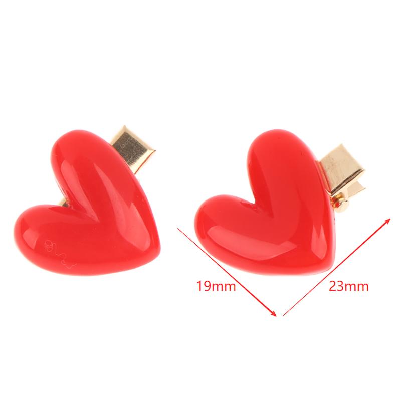 

New 10Pcs Red Heart-Shaped Hair Clips For Girls Suitable For Valentine s Day And New Year Parties Travel Vacation And Daily Use