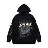 Sp5der Hoodie Unisex Oversized Cotton Pullover With Foil Letter Print Streetwear Sweatshirt Teens
