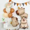 1-10 STÜCKE Capybara Aluminiumfolienballon Barballons Capybara Ballons für Babyparty Dekoration Baras Globos De Capibara