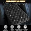 Mandark Bling Car Center Console Cover, Crystal Rhinestone Fluffy Automotive Armrest Seat Box Cushion Pad, Soft Comfortable Diamond Arm Rest