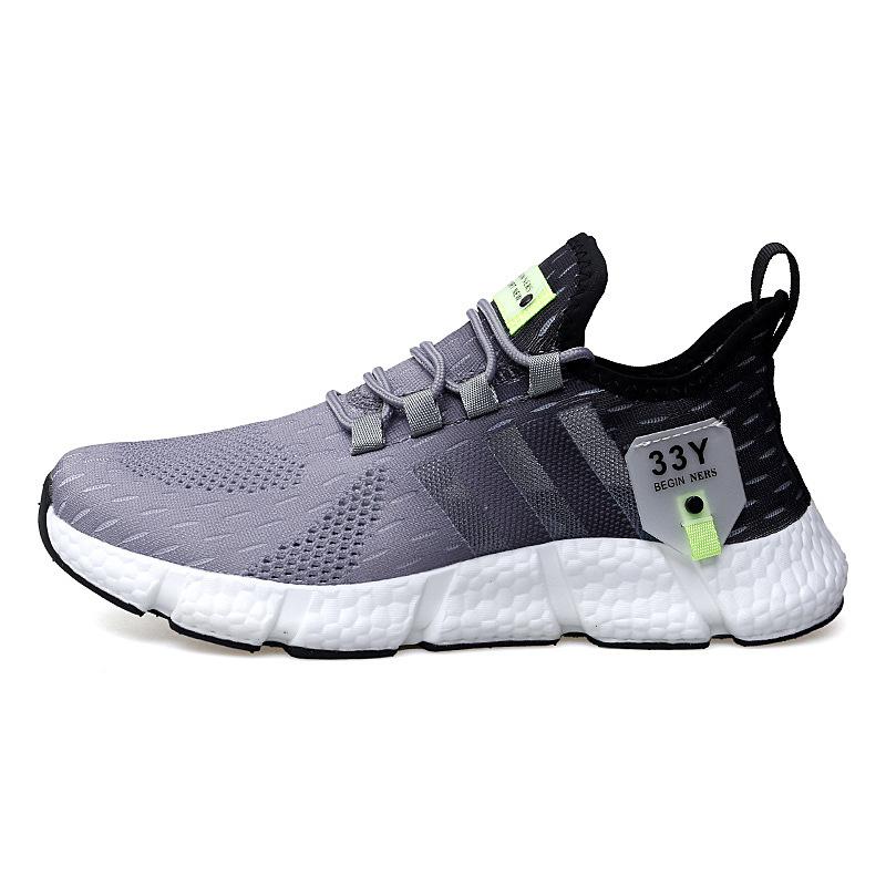 Men's and Women's Shoes Sports Shoes Summer Running Shoes Flying Woven Breathable  Shoes Lightweight Sneakers