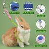 2pcs Figure 8 Harness and Leash with Reflective Strap and Bell for Ferrets, Rabbits, Bearded Dragon, Guinea Pig, Chinchilla and Hamster Small Animal