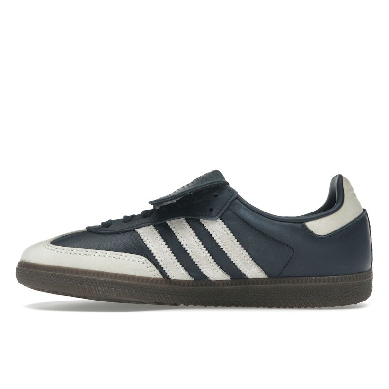 Adidas Samba LT Aurora Ink Cream White Women Sneakers Blue Gold-Metallic JH5705