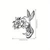 Iron Hummingbird Wall Art, Outdoor Metal Sculpture for Garden Terrace Balcony, Festive Home Decor, No Power Needed