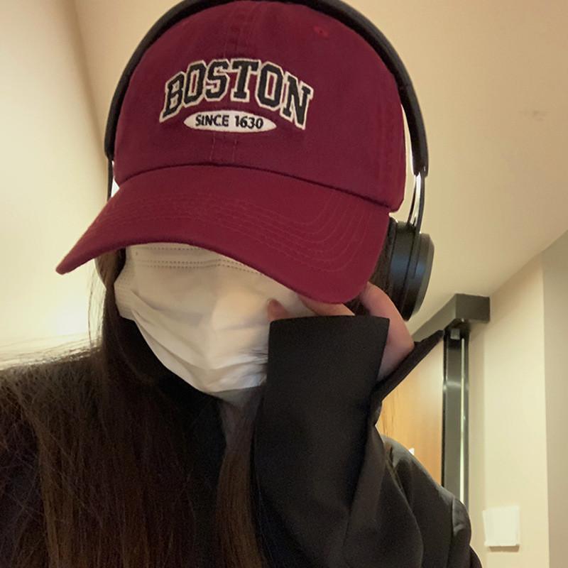 Stylish Cotton Embroidered Letter Baseball Cap Adjustable Fit For Summer