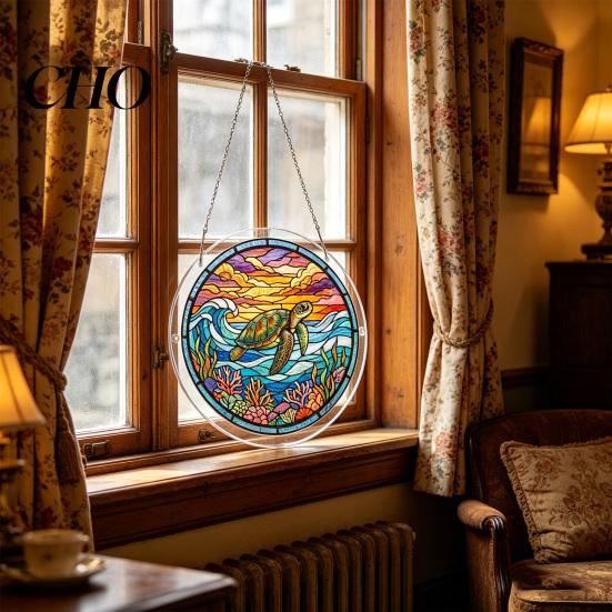 Solar Kollektor Puzzle Kunst Acryl Sonnenfänger Buntglas Effekt Fenster Hängeornament DIY Bunter Lichtreflektor Sonnenfänger Set für