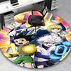 1 Stück Hunter x Hunter 10. Jubiläumsausgabe Runder Teppich - Anime Cartoon Design, Bürostuhlmatte, Rutschfester Teppich für Heimdekoration, Wohnzimmer