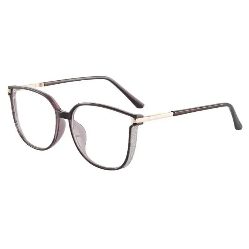 TR90 Vintage Oversized Cat Eye Myopia Glasses Trendy Eyeglasses Frame Women Clear Lens Vision Correction Glasses -1 -2 -3 Oculos