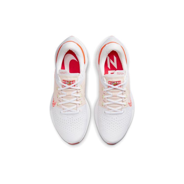 Nike Air Zoom Vomero 15 Comfortable Shock Absorption Slip Resistant Durable Low Top Cushioning Casual Running Shoes Women Sneaker White Red DJ5059-191