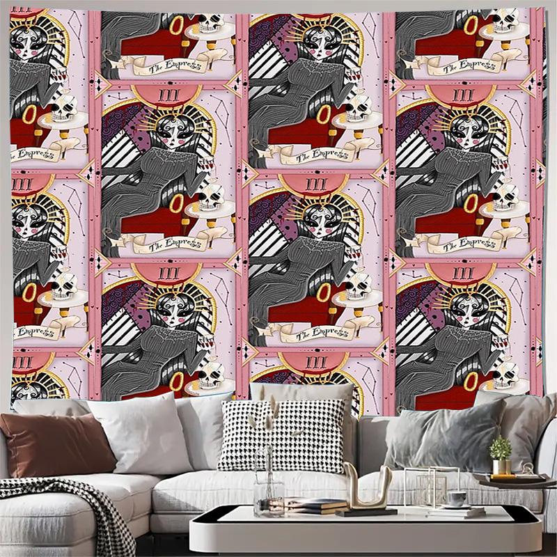 

Bohemian Tapestry Wall Hanging Gothic Art Decor Dark Academia Aesthetic Witchy Room Decor Vintage Tapestry Home Textile Bedroom 74x94cm(29x37in)