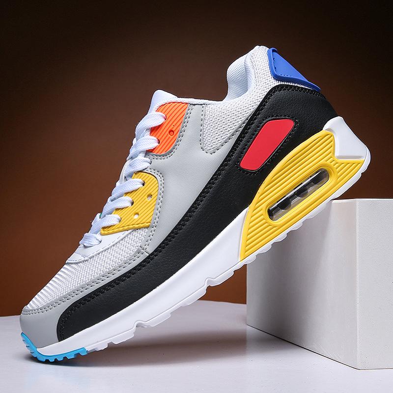 Unisex Leichte Atmungsaktive Mesh Laufschuhe, Große Größen, Trendiges Colorblock-Design