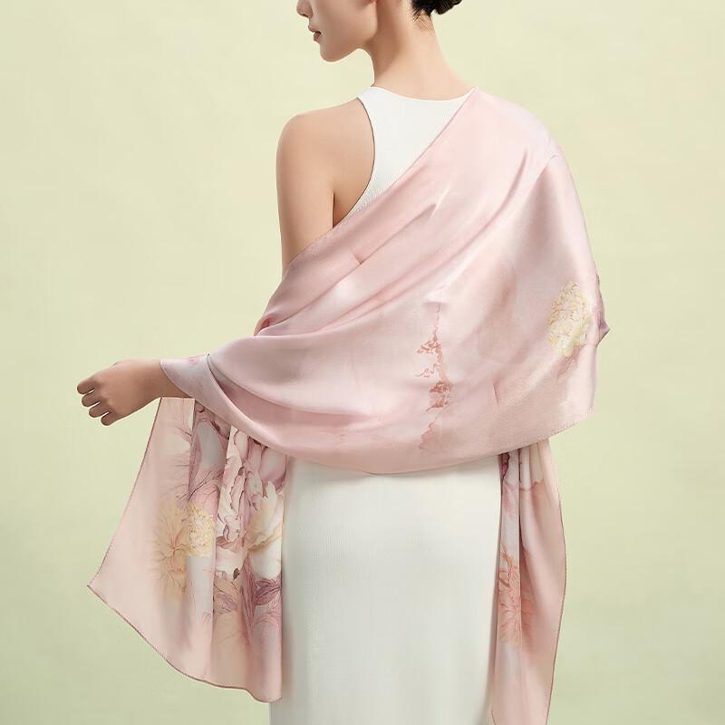 Gongli Verbotene Stadt Brokat Pfingstrose Maulbeerseide Schal