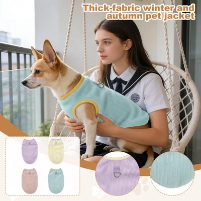 Cloud,patterned Fleece,lined Dog Vest, And Winter Pullover, Pet Dog And Clothes.