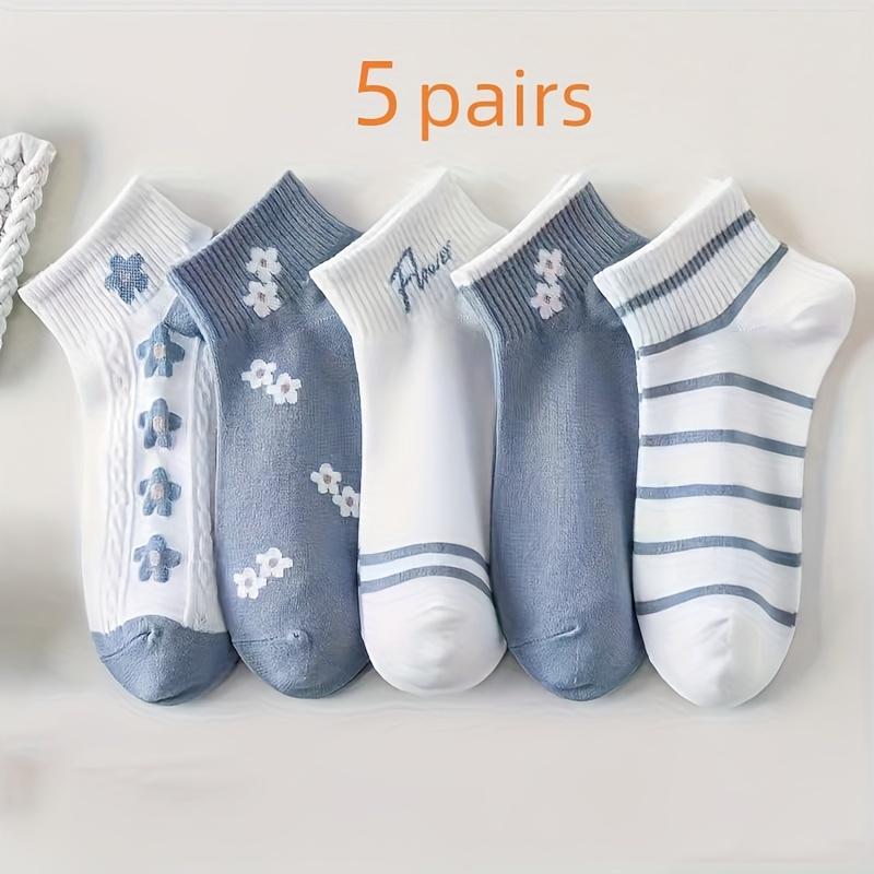 High quality5-Pair/10-Pair Women's Cute Versatile Breathable Casual Sports Fresh Short Socks for All Seasons