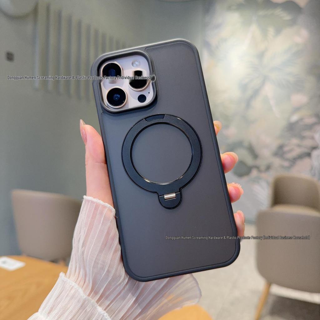 Apple 17Pro Rotating Stand Magsafe Frosted iPhone16 Case
