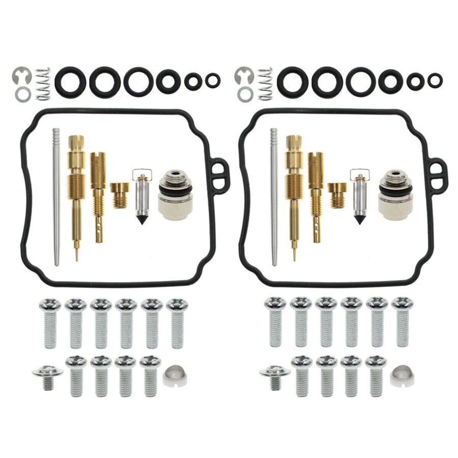 2X Carburetor Carb Rebuild Repair Kit For Yamaha XVS650 Custom V-Star 650 06-16