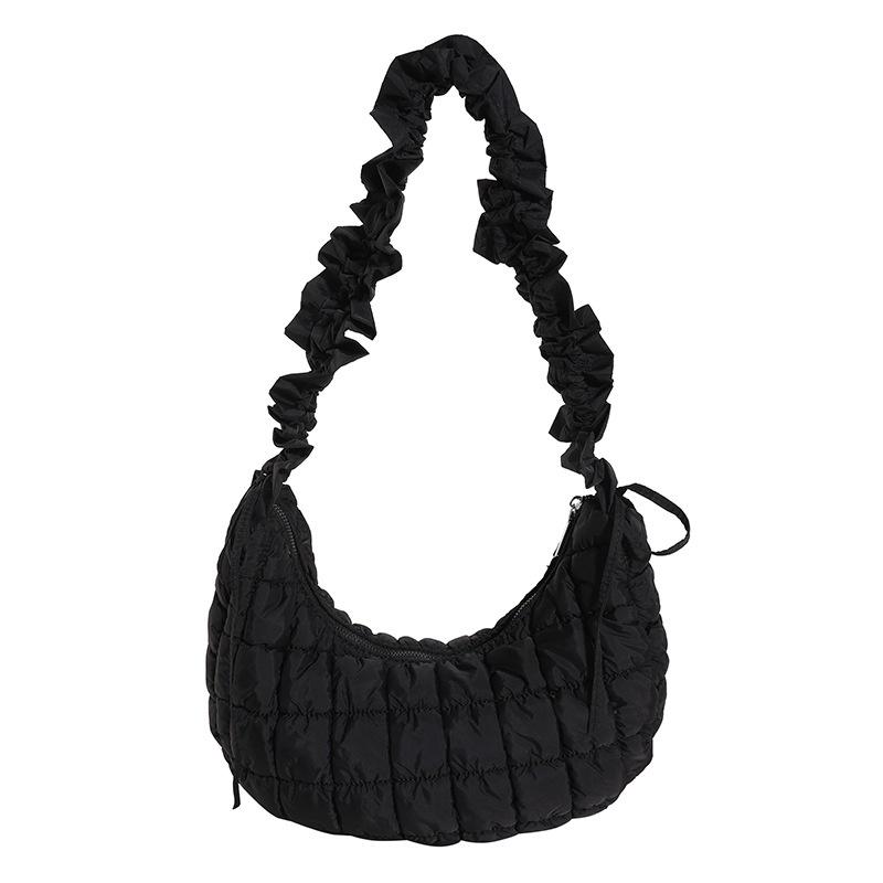 IELGY women's textured embroidered thread single shoulder personalized messenger women's bag