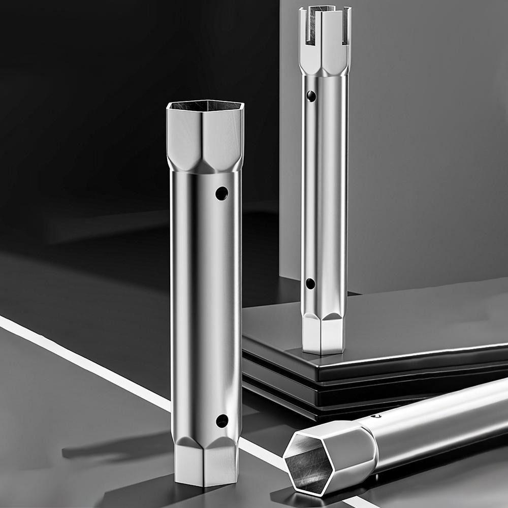 Double Headed Socket Wrench Hexagon Ratchet Wrench Pipe Spanner Repair Tool  Pipe Maintenance