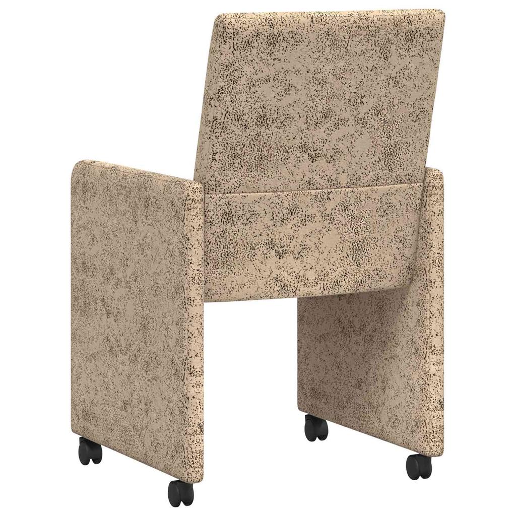 Dining Room Chairs with Casters 2 pcs Light Grey 57 x 66 x 94 cm
