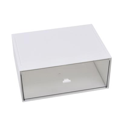 Schreibtisch Organizer Transparenter Kunststoff Stapelbare Aufbewahrungsbox für Waschtisch mit Schublade für Heim- und Büro-Schreibtisch