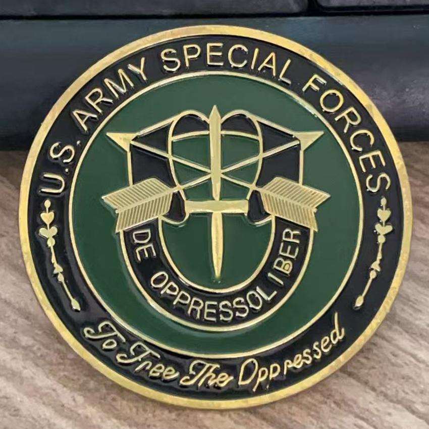 

USA Army Special Forces Faithful and True Green Berets Liberty Freedom Challenge Military Coin Collection