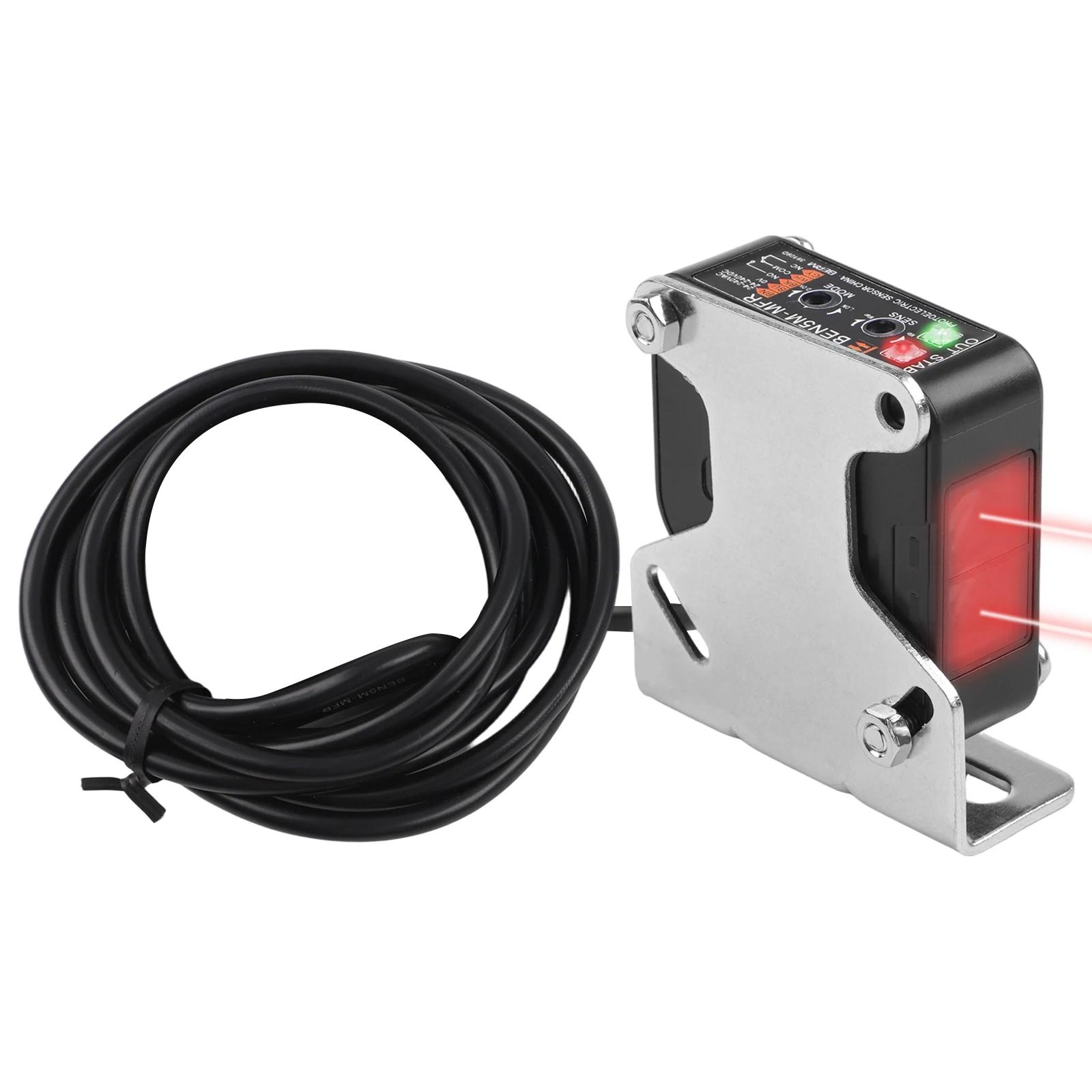 

Photoelectric Beam Sensor Switch 24-240V AC/DC With Adjustable Sensitivity ABS Housing 5M Detection Range And 1.8m Copper Wire China Mainland