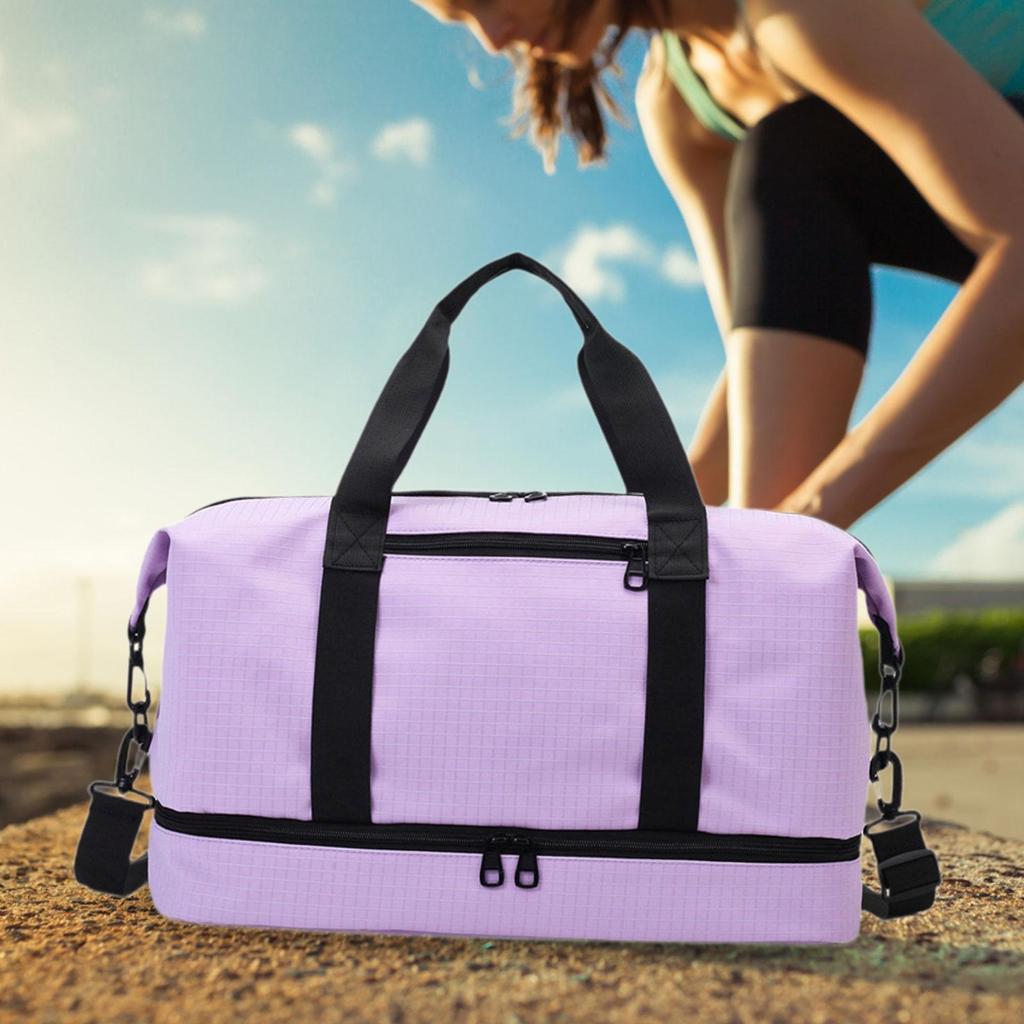 Mini Duffel Bag Waterproof Portable Oxford Cloth Shoulder Bag Tote Airlines Gym Bag for Outdoor Women Men Holiday Camping Hiking