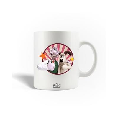 Ceramic Mug - Wallace and Gromit - 30cl - White - Dishwasher Safe - Round