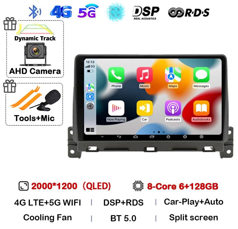 Android 14 Carplay Auto Car Radio For Great Wall Wingle 7 2018 2019 2020 Stereo Video GPS Navigation WIFI Multimedia Player DSP