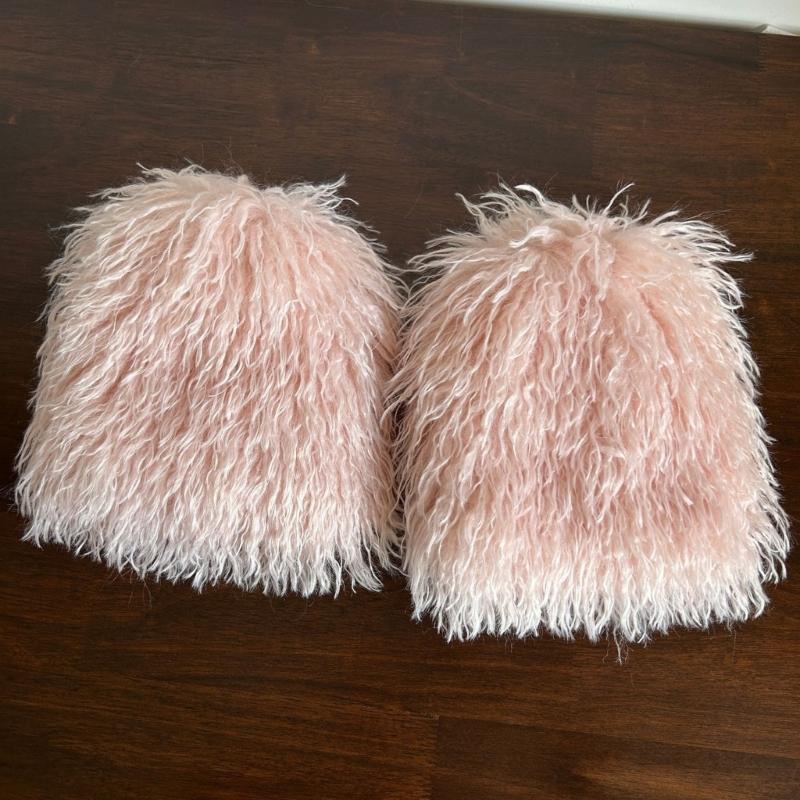 Women's Furry Leg Warmers Plush Fuzzy Boot Covers Toppers for Winter Fashion Costume Parties Thermal Leg Gaiters Socks