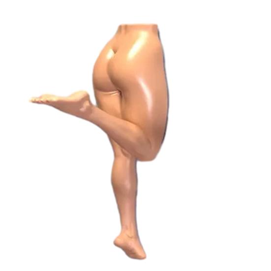 Yousheng Vtipný nástěnný hák na lidské tělo 5 palců Drzá socha Držák na ručníky a klíče do koupelny Vstupní hala Sexuální nohy a hák na tělo pro domácí dekoraci