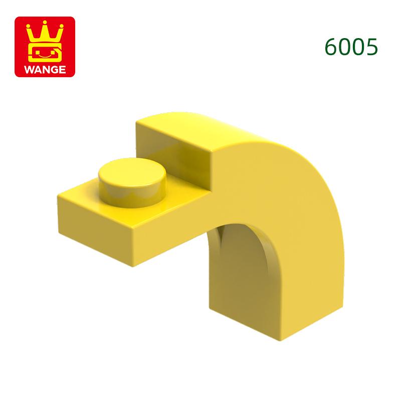 98 Stück/Los 6005 Bogen 1x3x2 Gebogene Oberseite Baustein Moc-Anbauteile Kompatibel mit Ziegel Kinder Spielzeug Geschenkbox