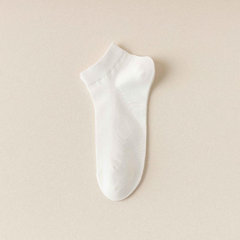 Men's Summer Stockings - Perforated Mesh Breathable Sweat-absorbing Thin Style Boat Socks, Solid Color, Boneless Short Socks